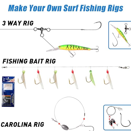 180 pçs kit de equipamentos de pesca de surfe em água salgada - equipamentos de isca de pesca em águ