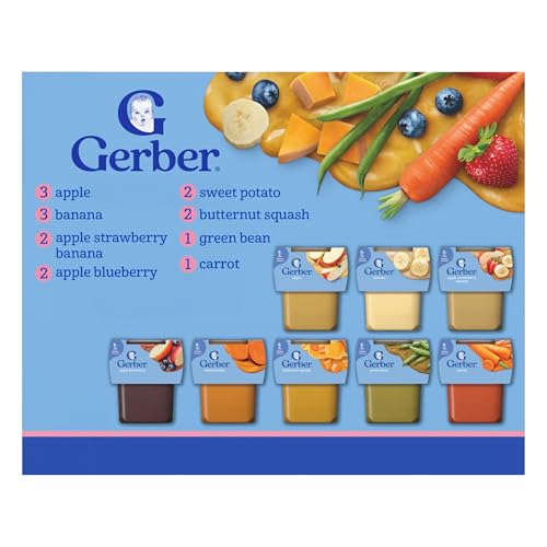 Gerber Baby Foods 2nd Foods Variety Pack, Natural for Baby,