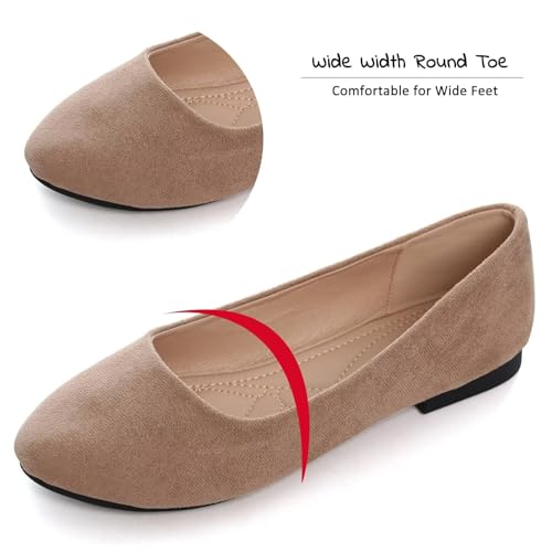 Image of SAILING LU Casual Shoes for Women Dressy Ballet Flats | Comfort Fit, Work Shoes,Casual for Women, Slip-Ons Loafers
