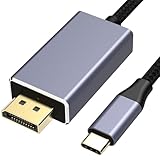 Paloxy USB C to DisplayPort 1.4 Cable (8K@60hz 4K@240hz 2K@360Hz), Type-C to DisplayPort 1.4 Cord，for Thunderbolt 3/4/5，MacBook Pro/Air, iPhone 16 Pro/Max,Galaxy S25/S24/S23，XPS, Surface (3.3ft)