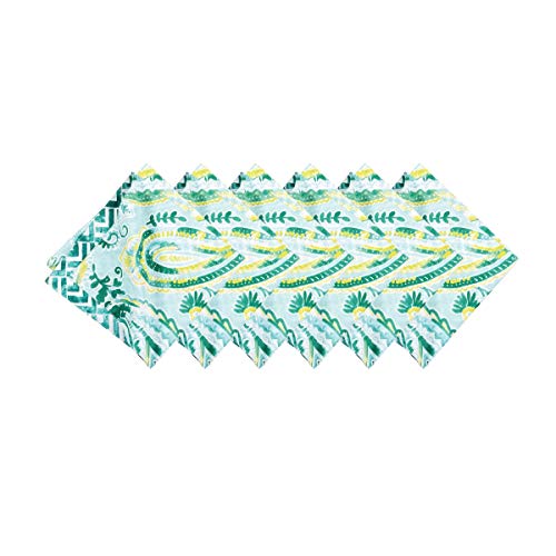 Set de 6 Servilletas de Algodón Azul C&F Home miniatura 2