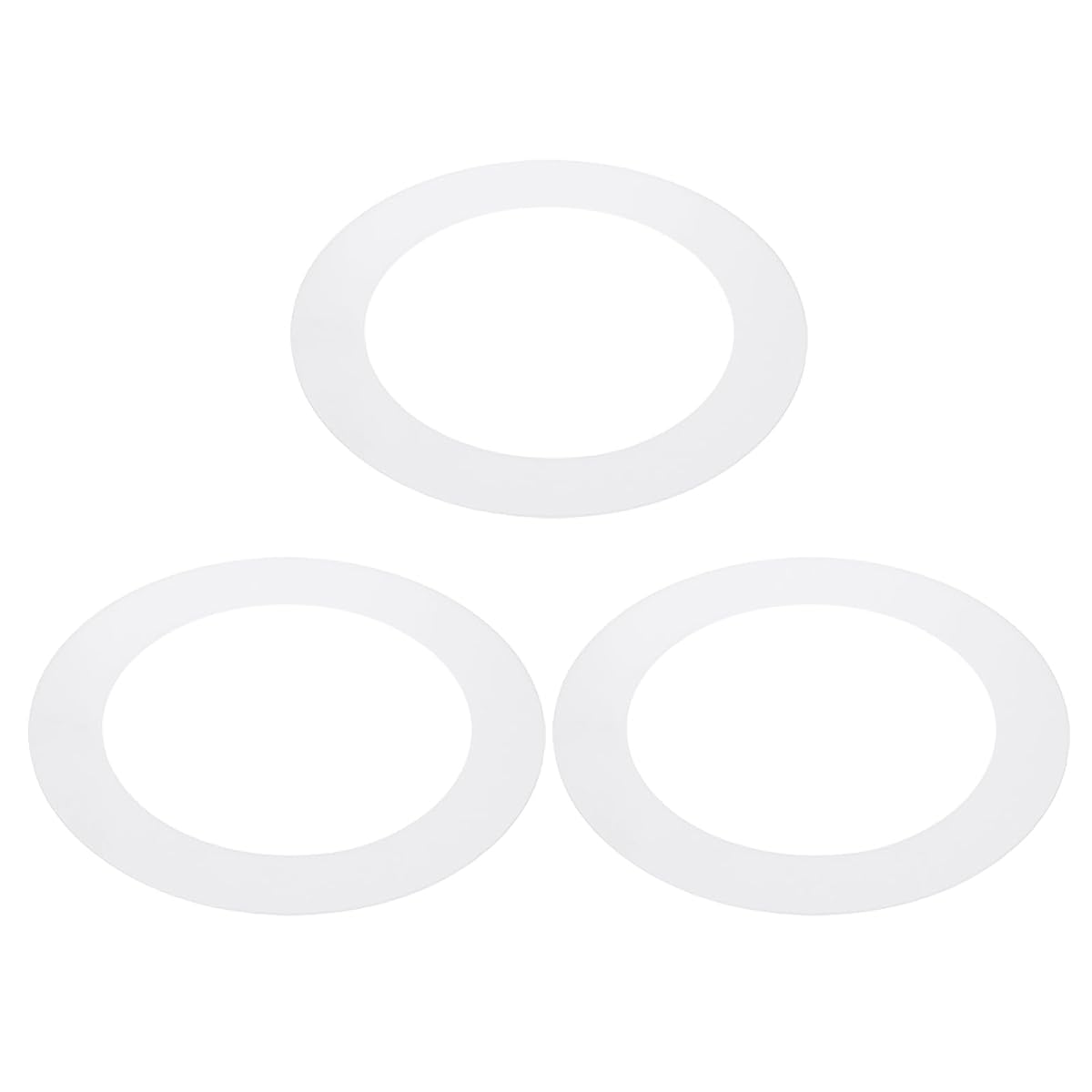 PATIKIL 5.9 ID 8.1 OD Plastic Trim Ring, 3 Pcs Ceiling Light Goof Rings Matte