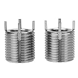 ✅ 【EINFACHE WARTUNG】: Diese Schraubengewindeeinsätze können verhindern, dass sich die Schrauben lösen, insbesondere bei Produkten, die einen hohen Versicherungskoeffizienten erfordern, der einfach zu warten ist. Installieren Sie einen Gewindeeinsatz in einem beschädigten Schraubenloch. Dann kann das Schraubenloch verwendet werden wie gewohnt, um den Verlust von Werkstücken zu vermeiden.