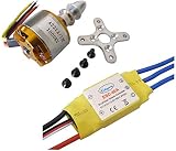 Hobbypower XXD A2212 1000KV Brushless Motor + 30A ESC for Multicopter 450 X525 Quadcopter -(Pack of 4pcs)