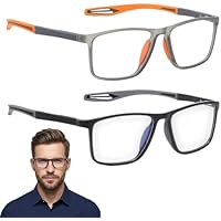 2PCS Vision Sync Multifocal Glasses, Bifocal Reading Glasses with Distance Vision Support, Varifocal Glasses for Men and Women, Clear Vision Sync Technology,Suitable for Teenagers,Adults, Office and S