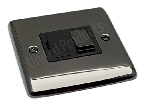 Uep Black Nickel 13A Switched Fuse Spur - Definition Range D38bn