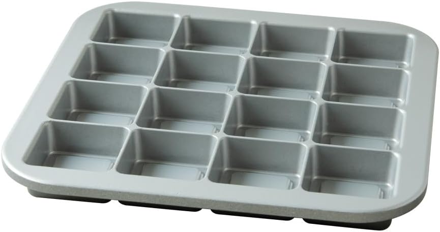 Nordic Ware Pro-Cast Brownie Bites Pan, 2", Graphite