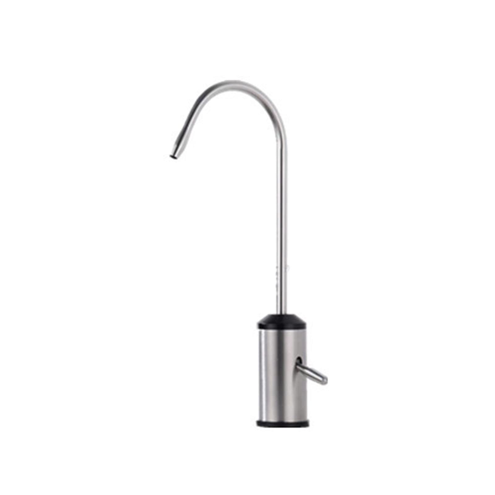 Robinet de cuisine filtre eau col de cygne noir brossé moderne élégant