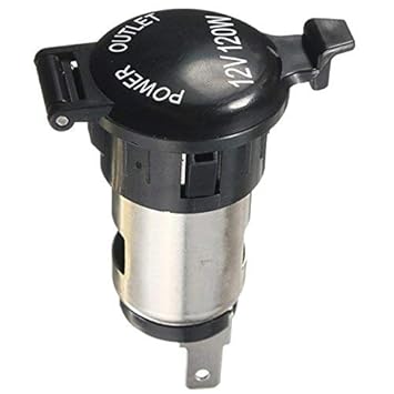 WorldCare 12V 120W Power Socket Plug Outlet for Car or Bike450053 | Pack of 1