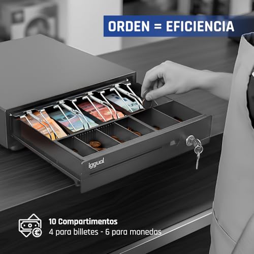 Kassa Lade iggual IRON-10 Zwart (S0223940)