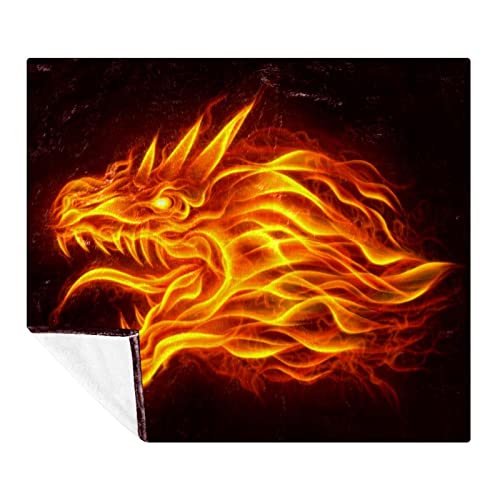 Couverture polaire Dragon douce contre le froid sur le lit et le canapé - 2