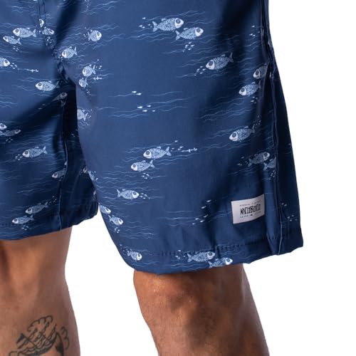 Short Masculino Nico Boco Estampado Azul - M