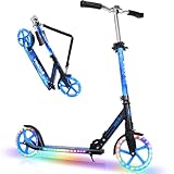 BELEEV V5 Plus Scooters for Kids Ages 6+, Teens with Light-Up Wheels & Deck, 2 Wheel Folding Lightweight Sport...