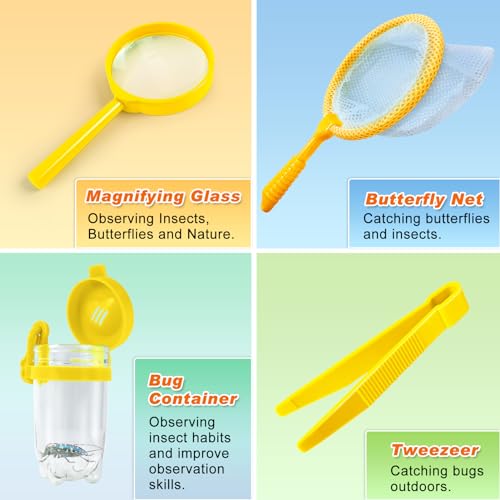YOPINSAND Kids Explorer Kit & Bug Catcher Kit, Kids Camping Gear for Kids, Outdoor Exploration Set with Vest & Hat, Ideal Outdoor Camping Adventure Toys for Ages 3 4 5 6 7 8 Boys Girls by YOPINSAND - Image 4