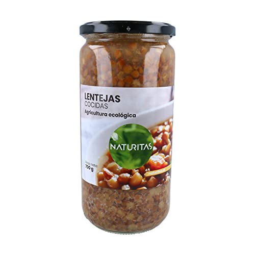 Lentejas Cocidas bio 720 g Naturitas Essentials | Fuente de proteína | Ideal para ensaladas |...