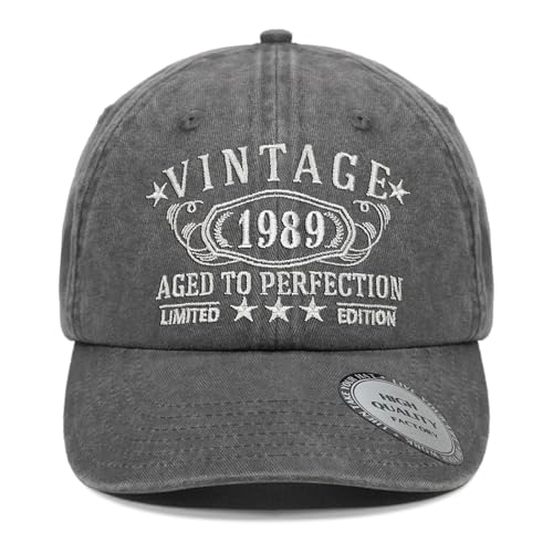 Image of 1926-1996 Birthday Gifts for Men Women,Personalized 30th-100th Birthday Ideas Gift,Parents Vintage Hat
