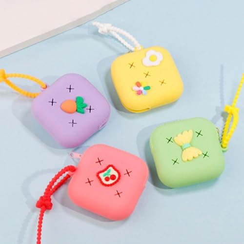 Cute Holes Soft Silicone Mini Wallet Zipper Coin Purses Card Holder Money Bag Women Girls Zipper Change Pouch Storage Bag4