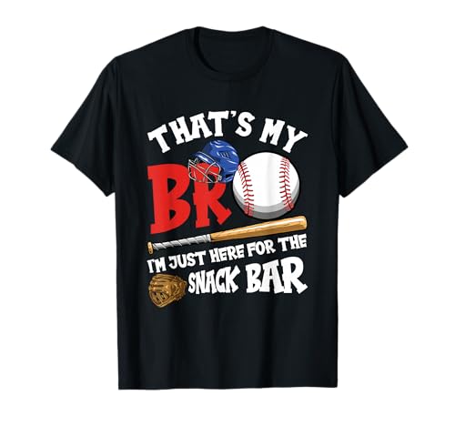 That's My Bro Snack Bar Baseball T-Shirt