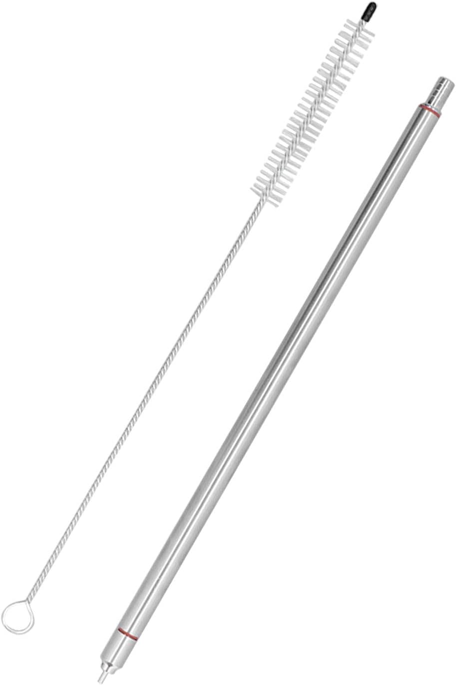 13.8" Beer Bottling Wand Fast Flow Deluxe Siphoning Kit with Filler Cleaning Brush for Home Brewing, Beer, Wine, Mead, Kombucha, And Craft Brew