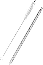 Beer Bottle Filler, 304 Stainless Steel, with Brush, Spring Loaded Bottling Stick, for Beer, Wine, Kombucha, Water, for Home Brewing