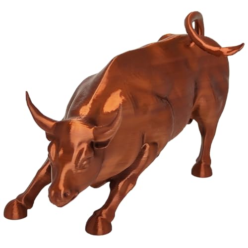 Touro Wall Street Estátua Impressão 3D Cor Bronze Cobre Bolsa de Valores