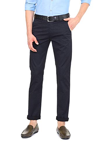 Image of Peter England Men's Super Slim Fit Casual Trousers