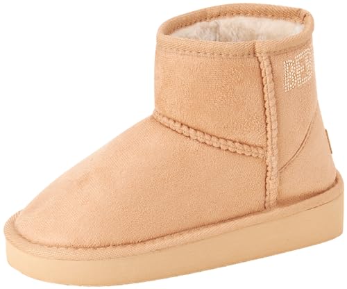 bebe Girls' Winter Boots - Faux Shearling Ankle Booties - Platform Short Boots for Girls - Fuzzy Fashion Boots (11-4)