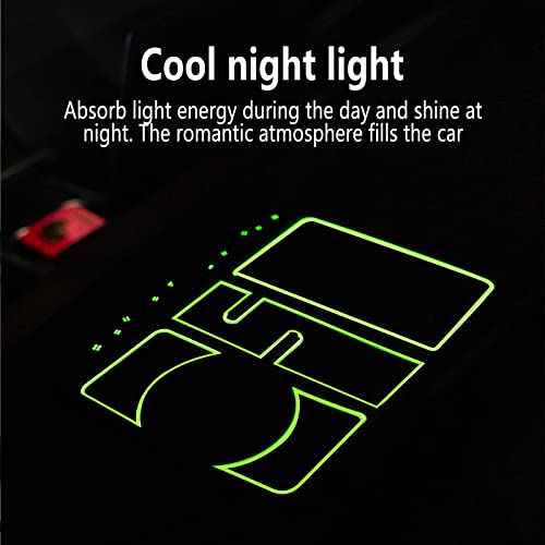Non-Slip Phone Pad For 4-In-1 Car, 2023 New Cool Glow In The Dark Car Dashboard Phone Mat With Temporary Car Parking Card Number Plate And Aromatherapy, Anti-Shake Pad Universal Phone Holder (Red) #TOP2