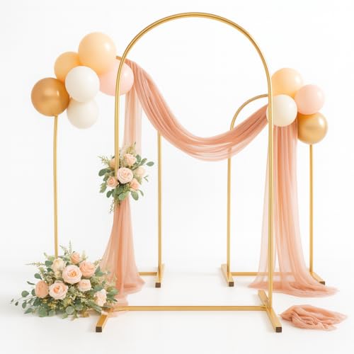 Holldoor Metal Arch Backdrop Stand Set of...