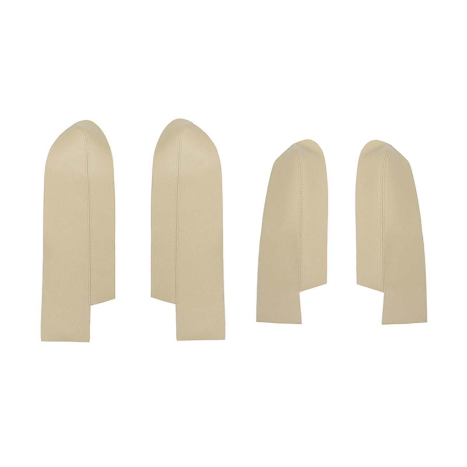Lsdsaaza 4Pcs Beige Interior Inner Handle For Crv Cr-V 2007-2011 Car Interior Door Handle Panel Armrest Microfiber Leather Cover(4Pcs Beige)