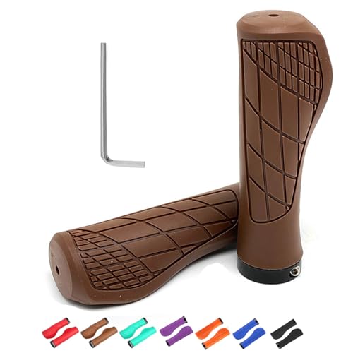 Fahrradgriffe, 1 Paar Fahrradgriffe Ergonomisch Lenkergriffe Fahrrad, Fahrradlenker Lenkergriff Rutschfester Lenkergriffe für 22mm Fahrrad, Mountainbike, Rennrad Lenker Griffe, Schnelle Montage