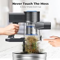 Hysinixs Cordless Vacuum Cleaner, Powerful Lightweight Stick Vacuum with Self-Standing, Anti-Tangle, 8-in-1 Rechargeable Vacuum Cleaners for Home, Hardwood Floors, Carpet, Pet Hair — image 9