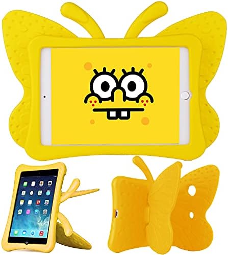 Xboun Butterfly Series EVA Shock Proof Protective Case for Apple iPad Mini 1/Mini 2/ Mini 3/Mini 4/Mini 5/Mini 6 (Yellow)