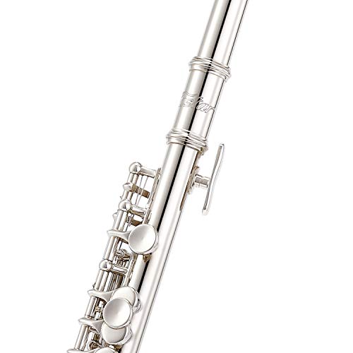 Eastar EPC-2S Silver Plated Piccolo Key of C 2-Piece with Hard Case Cleaning Rod, Cloth, Swab and Gloves
