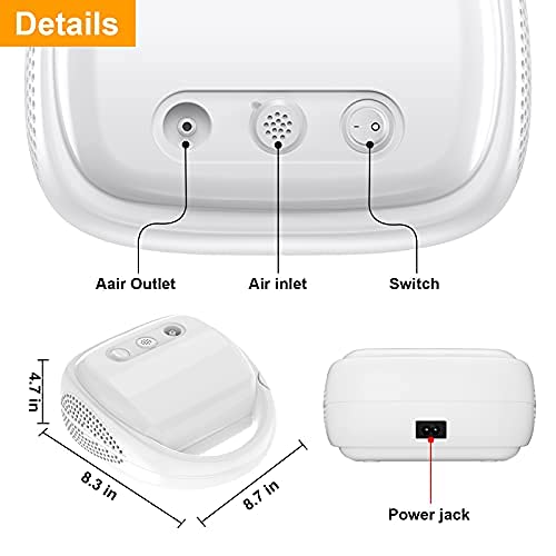 Compressor Nebulizer for Adults and Kids,Home Nebulizer Machine with Complete Set of Accessories - Thumbnail 6