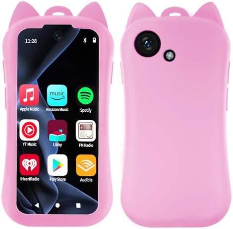 MP3 Player with Bluetooth WiFi 80GB Portable Digital Music Player Android Device with 3.9” Touch Screen HIFI Lossless Sound FM Radio Support Spotify Audible Amazon Music for Kids and Audio Lovers-Pink MP3 Player with Bluetooth WiFi 80GB Portable Digital Music Player Android Device with 3.9” Touch Screen HIFI Lossless Sound FM Radio Support Spotify Audible Amazon Music for Kids and Audio Lovers-Pink