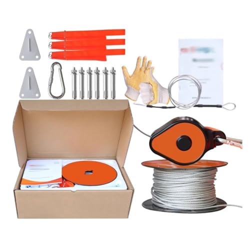High Rise Fire Escape Descent Device - Emergency Rope System for Home Evacuation, Fire Safety Equipment, Quick Release Safety Harness, Compact & Durable Rescue Tool