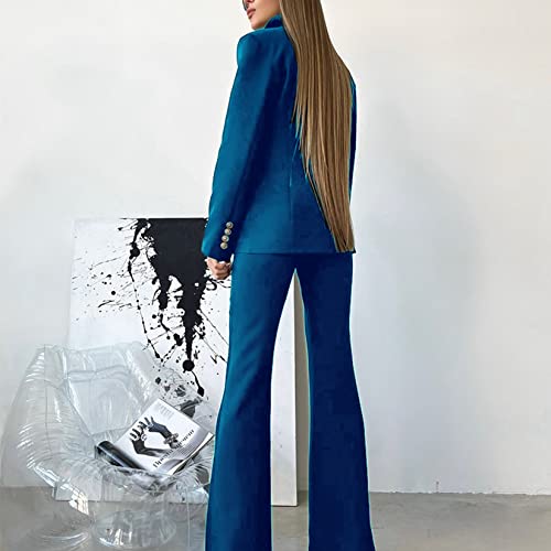 Blazers for Women Business Business Casual Casual Casual Casa De Calça De 2 Peças Jaqueta De Terno