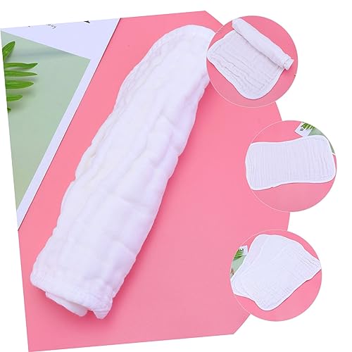SECFOU 5pcs Cotton Burp Pads Soft Shoulder Burp Towels for Extra Absorbent Saliva Pads Lightweight and Convenient for Newborns for Showers and Holidays4