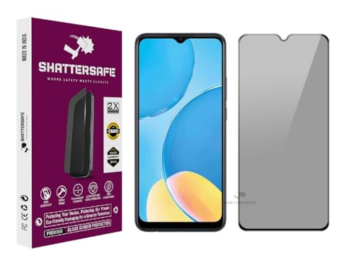 Image of Anti-Spy Privacy Tempered Glass For Oppo A15 / A5 / A9 / A15s / A16 / A16e / A16k / A17 / A17k / A18 / A31 / A38 / A57 / A59 5G / A77 / A77s / A78 5G [Pack of 1]. Easy Installation Kit.