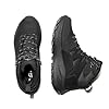 NORTIV 8 Men's Hiking Boots Waterproof Lightweight Mountaineering Outdoor Leather Boots,Size 13,Black,SNHB244M #5