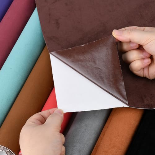 SiiRo 16 x 59 inches Self Adhesive Faux Suede Repair Patch, Suede Fabric Patches, Suede Repair Tape, Suede Wrap with Adhesive Backing for Car Interior, Line Drawers, Jewelry Boxes (Grey) by SiiRo - Image 6