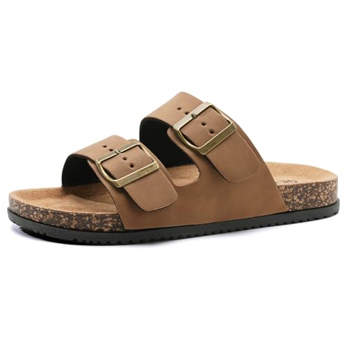GETOEU Arch Support Footbed Sandals for Women & Men, Adjustable Double Buckle Comfort Sandals,...