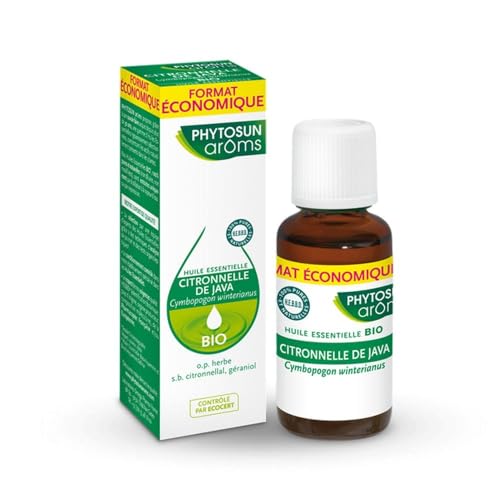 Phytosun Arôms Huile Essentielle Citronnelle de Java (Cymbopogon winterianus) Bio 10 ml