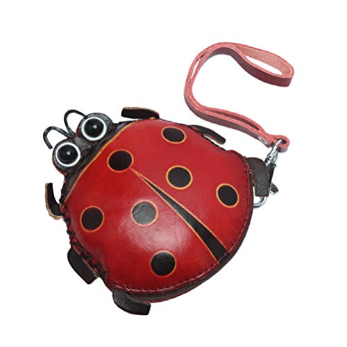 Porte-monnaie coccinelle en cuir rouge pour ne plus perdre votre monnaie dans le sac