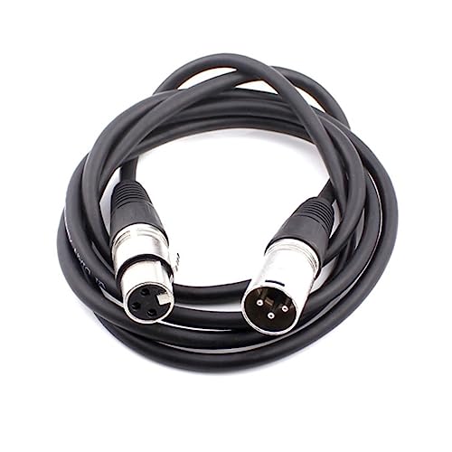 Câble XLR mâle à femelle pour brancher un microphone sur mixeur, lot de 2 Toyvian noirs