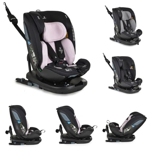 Canguro, asiento infantil Gravity i-Size (40-150cm) grupo 0/1/2/3 reposacabezas, colores:rosa