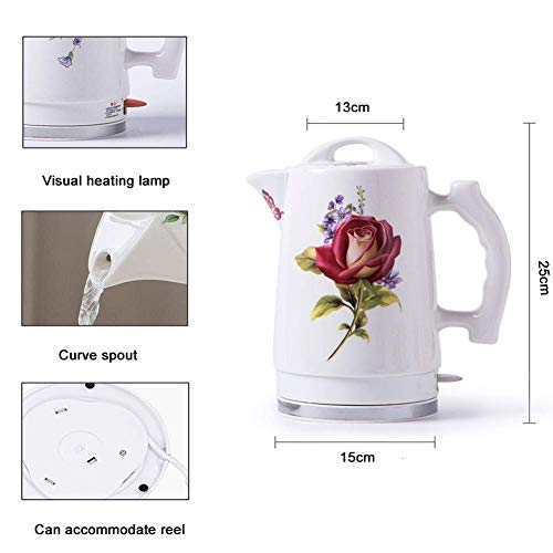 Kettle eléctrico cerámico inalámbrico 1.7 litros miniatura 7