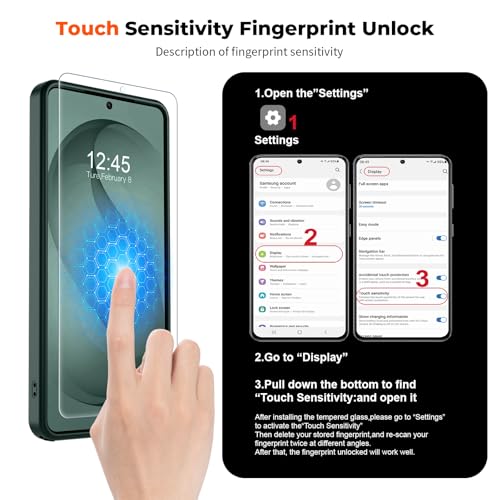 Image of SUPFINE Magnetic for Samsung Galaxy S26 Ultra Case with Screen Protector, (Built-in Magnets) (Military Grade Drop Protection) Slim Translucent Shockproof Phone Case,Forest Green