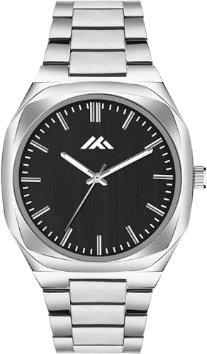 Image of PAPIO Analog Classic Silver Color Stainless Steel Band Watch for Mens and Boys